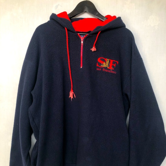 Retro San Francisco Fleece Hoodie - Picture 1 of 2